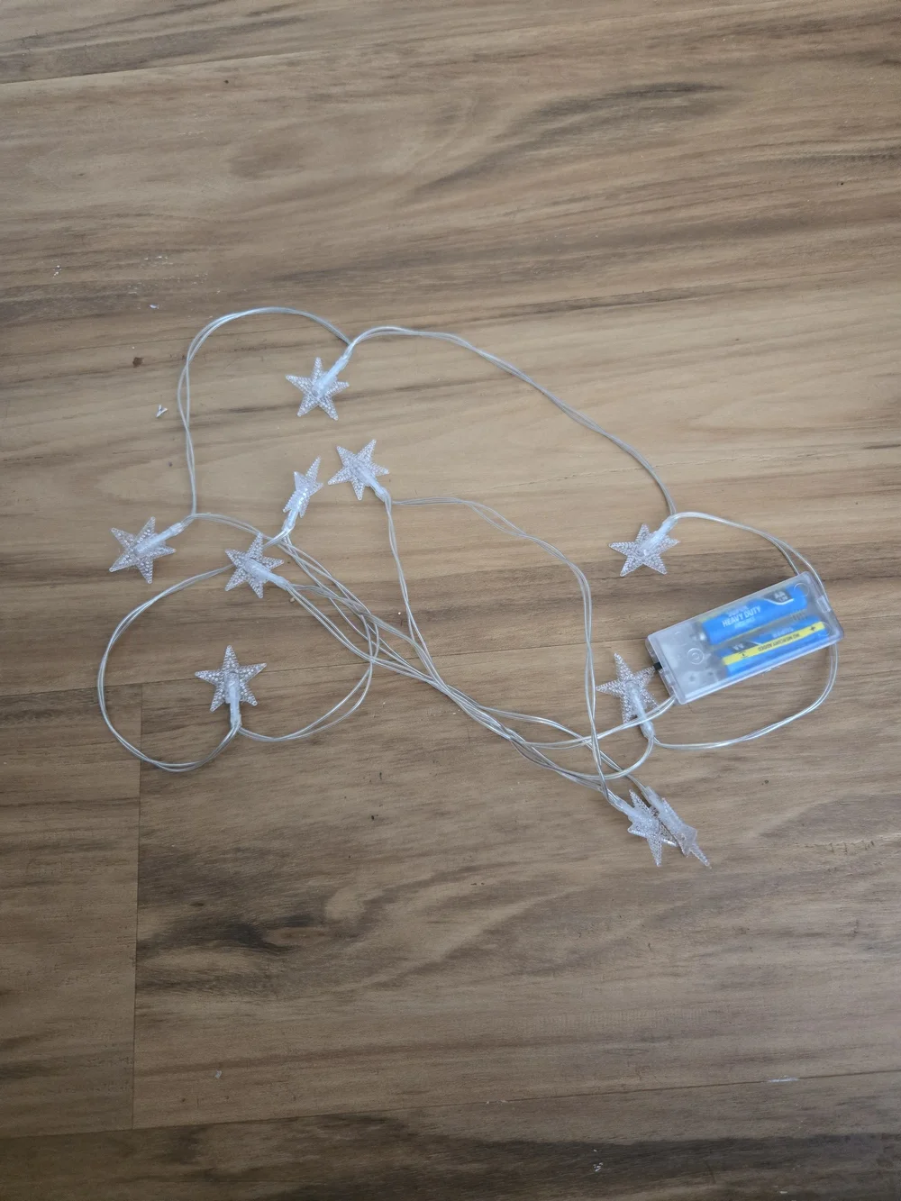 4/$15 Warm White Fairy Star String Lights - Home Holiday 5ft W Batteries